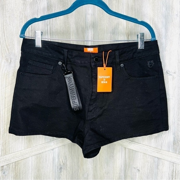 SuperDry Energy Paradise Denim Shorts - Picture 2 of 10